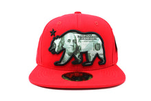 Load image into Gallery viewer, $100 Benjamin Bear Cotton Snapback Hat
