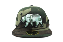 Load image into Gallery viewer, $100 Benjamin Bear Cotton Snapback Hat
