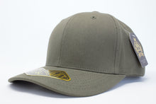 Load image into Gallery viewer, 6 Panel Cotton Curve Cap (Olive) #EE105
