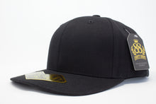 Load image into Gallery viewer, 6 Panel Cotton Curve Cap (Black) #EE105
